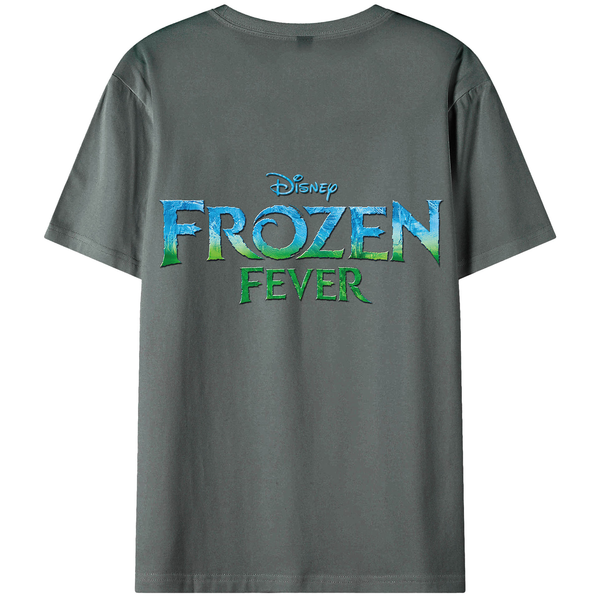 （画像用） アナと雪の女王 アンナ エルサ Frozen Anna Elsa 綿100％ メンズ半袖Tシャツ（バックプリント） 通気性